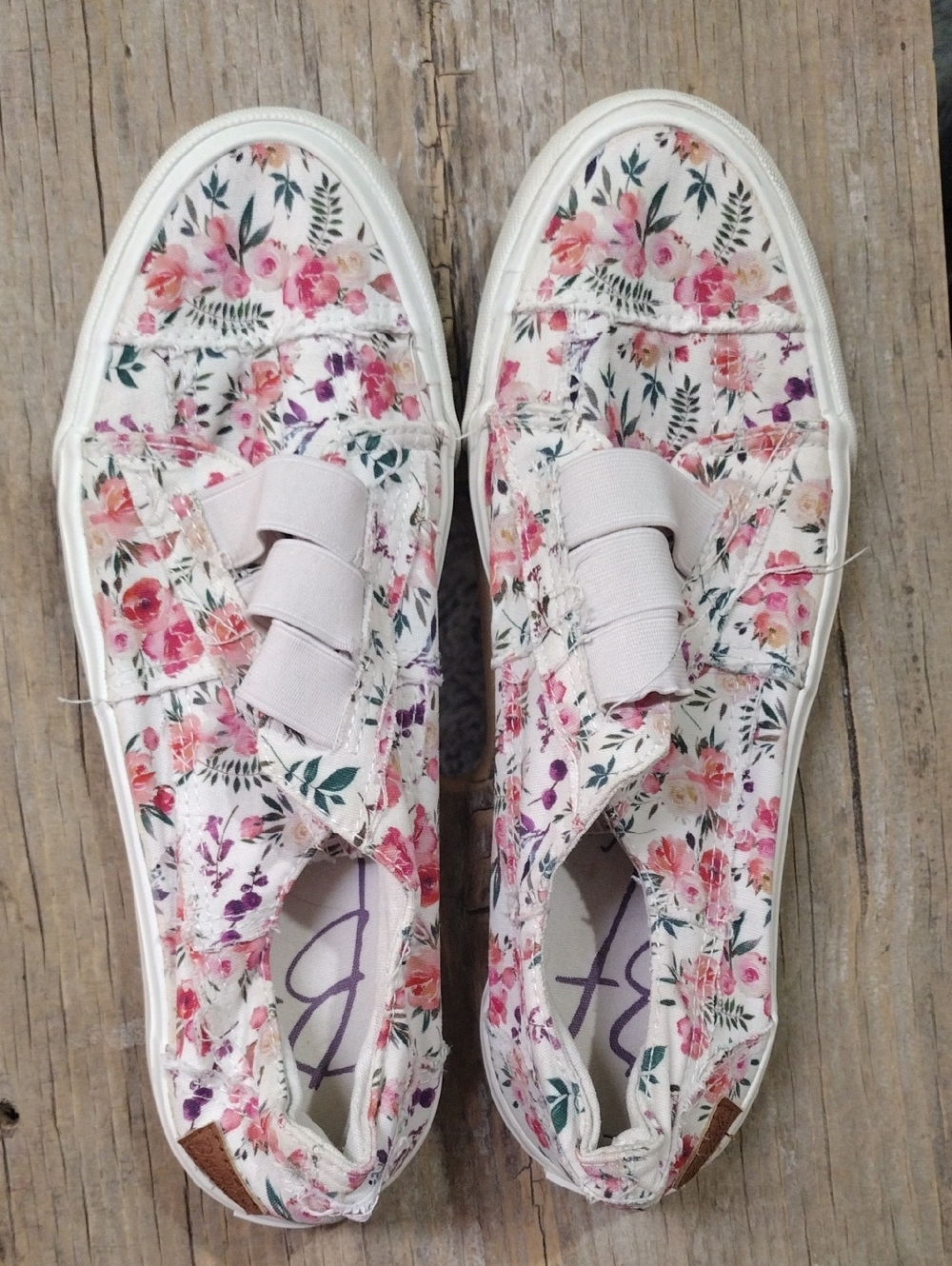 Blowfish Malibu Floral Canvas Slip-On Sneakers in Pink